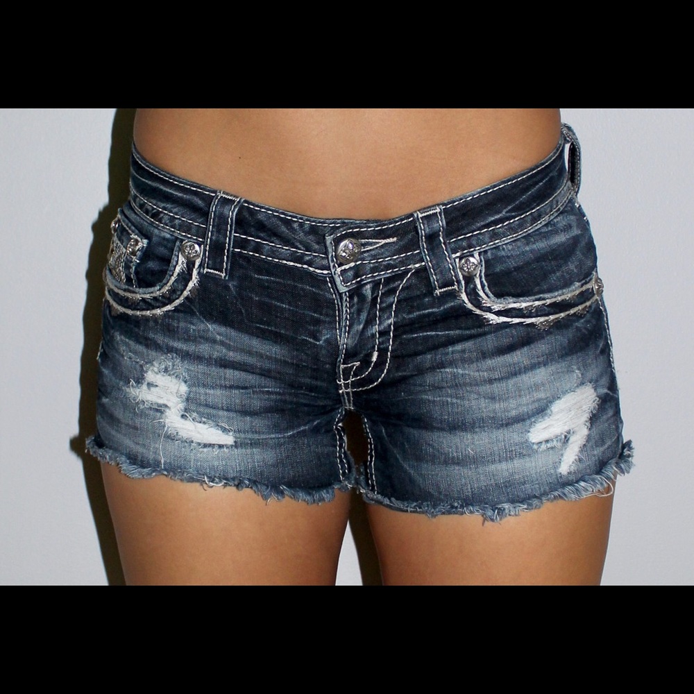 Denim shorts